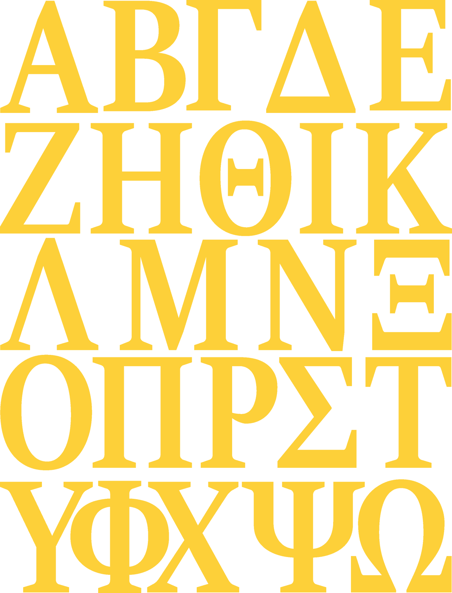 Greek Alphabet